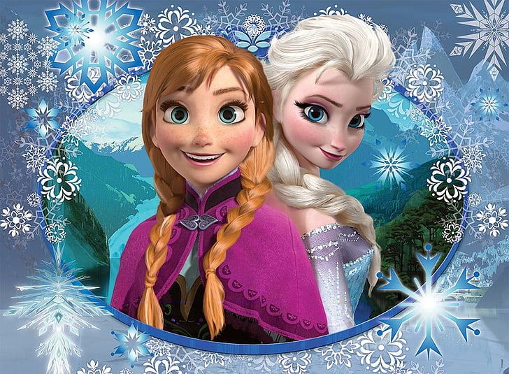 Anna and Elsa From Frozen, frozen, celebration, disney, females Free HD Wallpaper