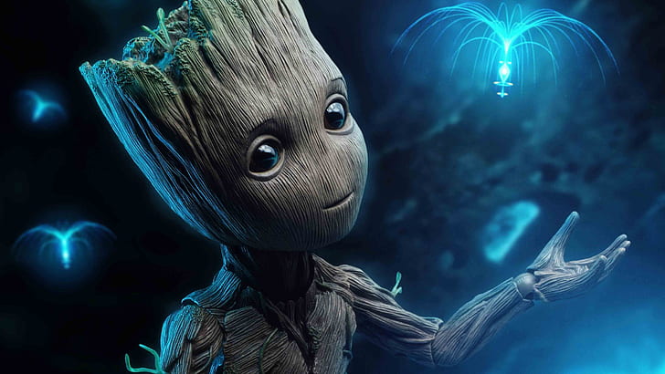 Baby Groot Movie, superheroes, baby groot Free HD Wallpaper