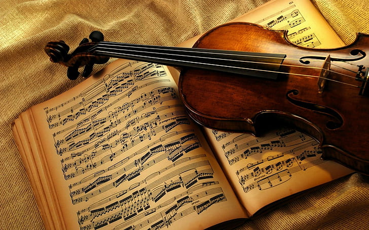 Beginner Classical Piano Pieces, music, violin, musical instrument, musical notes Free HD Wallpaper