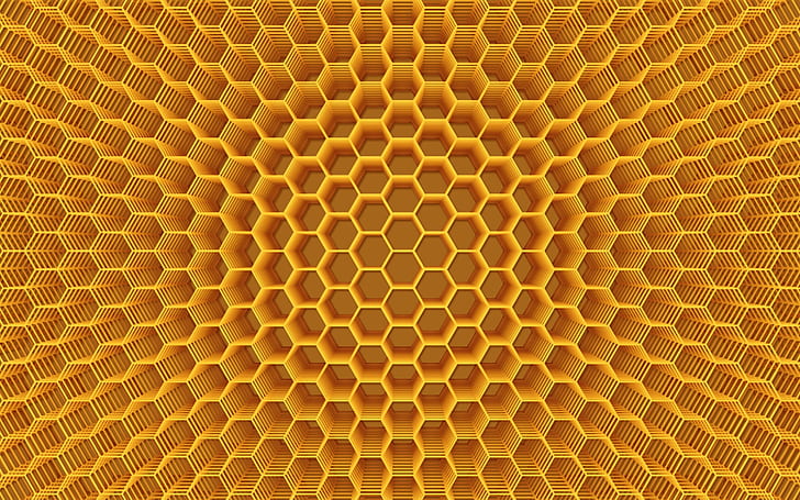 Black Honeycomb Pattern, honeycomb, abstract, structure