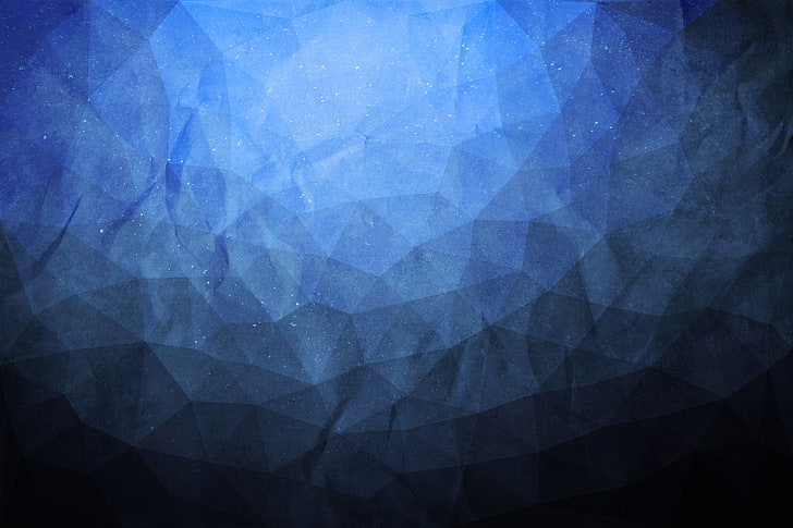 Blue Abstract, geometric shape, illustration, shape, backdrop Free HD Wallpaper