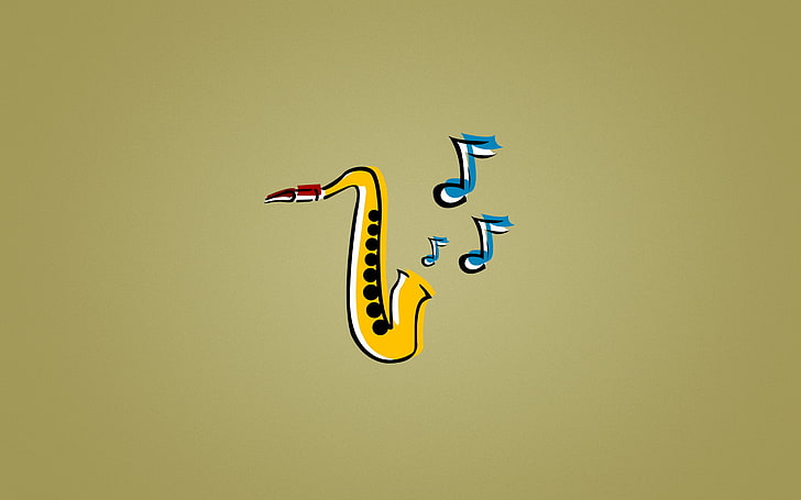 Blues Music, music, sax, saxophone, blue Free HD Wallpaper