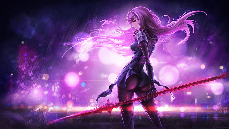 Caster Fate Grand Order, arts culture and entertainment, nightlife, lancer fategrand order, low angle view Free HD Wallpaper