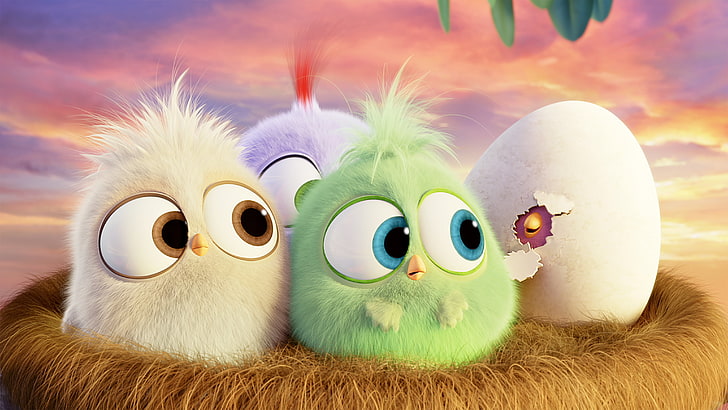 Cute Angry Birds, stuffed toy, closeup, celebration, art and craft Free HD Wallpaper