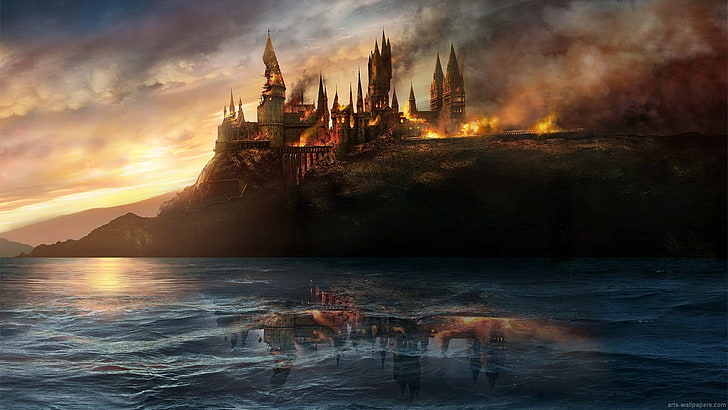 Death Eaters Hogwarts, cloud  sky, sea, spirituality, environment Free HD Wallpaper