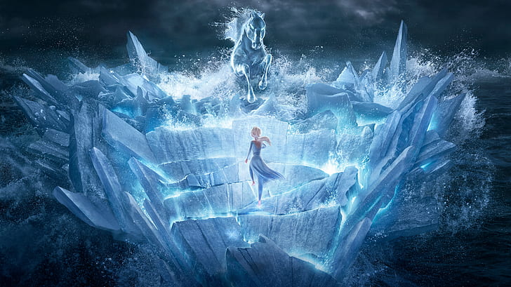 Disney Frozen Snow Queen Elsa, movie, elsa frozen, frozen 2 Free HD Wallpaper