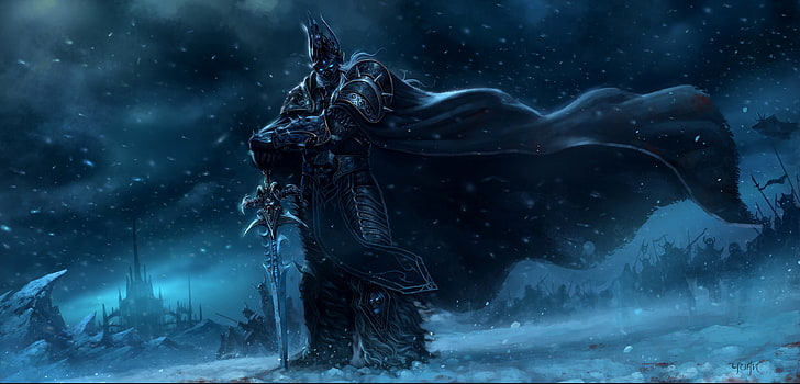 Dnd Lich King, no people, cold temperature, fire, nature Free HD Wallpaper