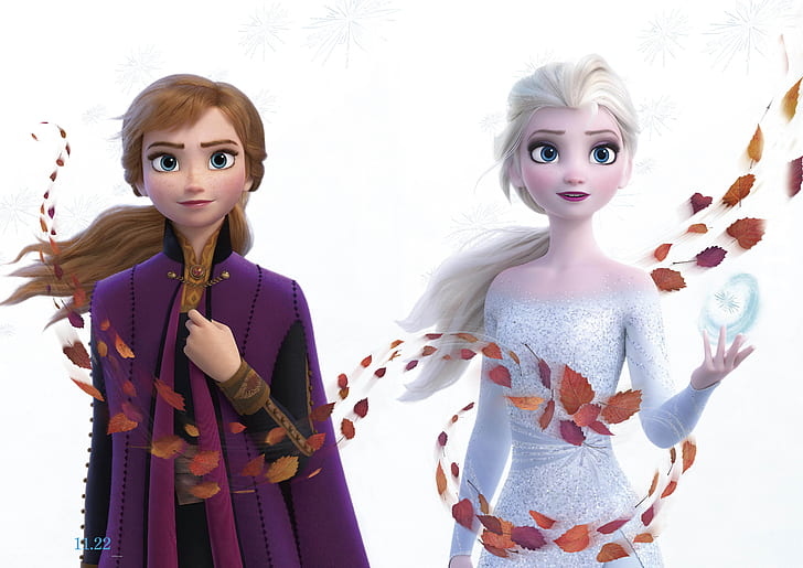 Elsa Anna Olaf, elsa frozen, movie, frozen 2, anna frozen Free HD Wallpaper