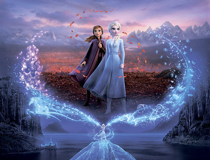 Elsa Frozen Anime, movie, elsa frozen, frozen 2, anna frozen Free HD Wallpaper