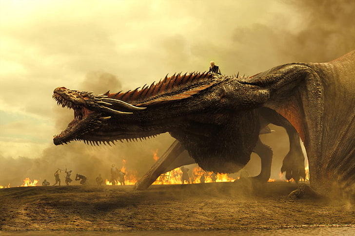 Game of Thrones Dragon Colors, field, game of thrones, outdoors, nature Free HD Wallpaper