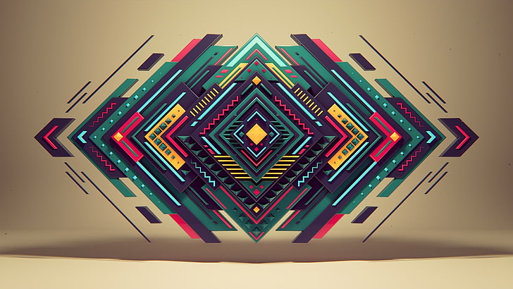 Geometric Shapes, shape, geometry, futuristic, decoration Free HD Wallpaper