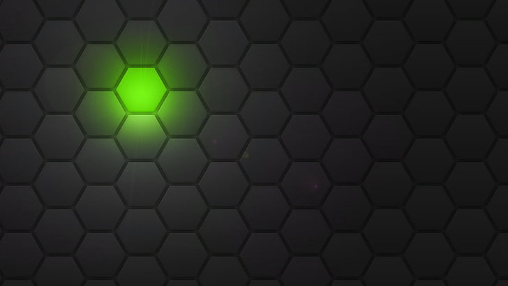 Green and Silver, shape, closeup, illuminated, cell Free HD Wallpaper