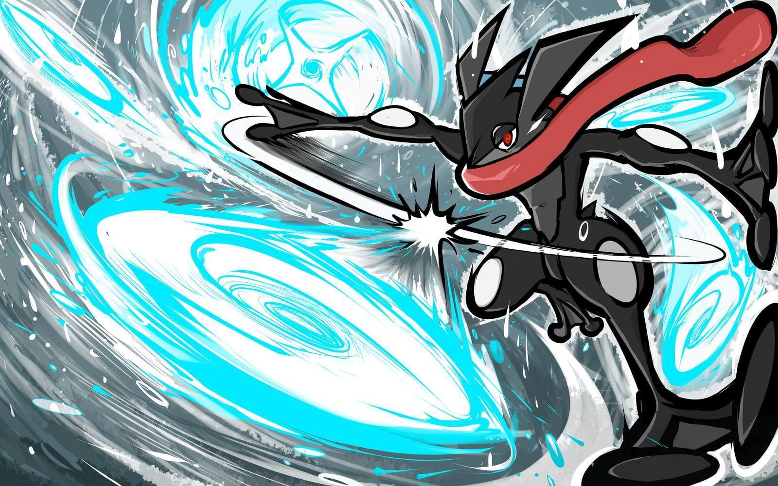Greninja Gijinka, decoration, closeup, creativity, multi colored