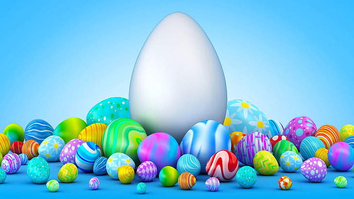 Happy Easter, food, no people, holiday, sphere Free HD Wallpaper
