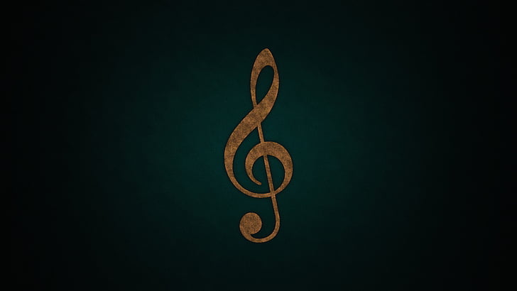 HD Dark Music, music, treble clef, musical, artistic Free HD Wallpaper