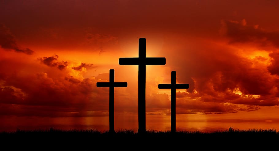 He Is Risen Easter Cross, christian, church, creativity, hope  concept Free HD Wallpaper