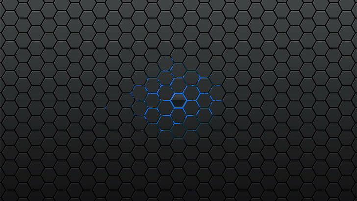 Hexagon Grid, honeycomb Free HD Wallpaper
