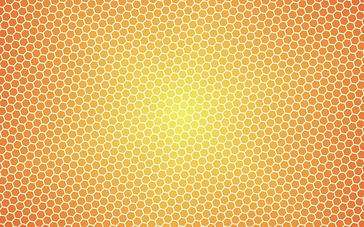 Honeycomb Sticker, hexagon, honeycombs, abstract Free HD Wallpaper