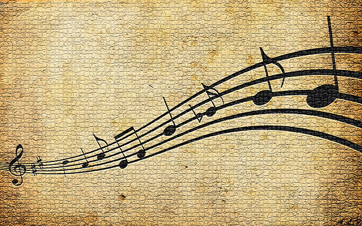 Jazz Music Notes, directly above, creativity, pattern, metal Free HD Wallpaper