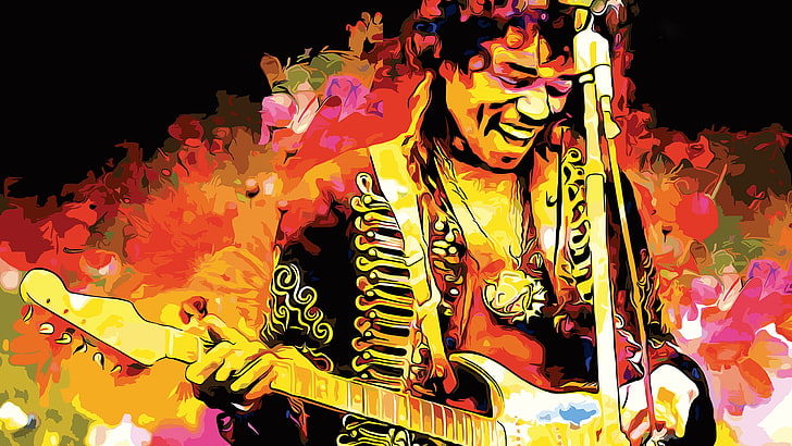 Jimi Hendrix Hat, performing arts event, performance, sculpture, arts and entertainment Free HD Wallpaper