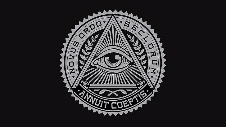 Masonic Illuminati Hand Symbols, closeup, circle, symbol, badge