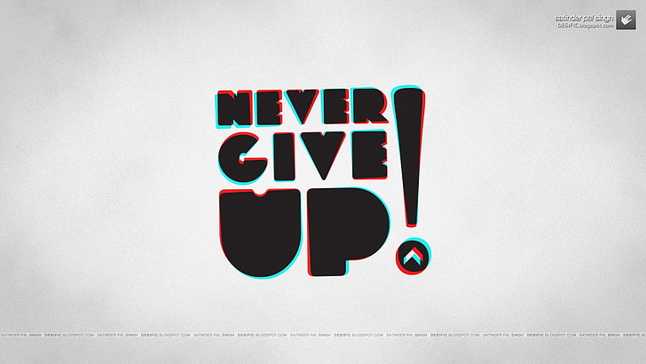 Never Give Up Drawing, guidance, white color, symbol, communication Free HD Wallpaper