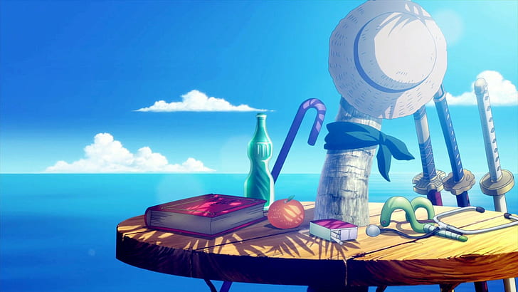 One Piece Crew, one piece, books, sea, hat Free HD Wallpaper
