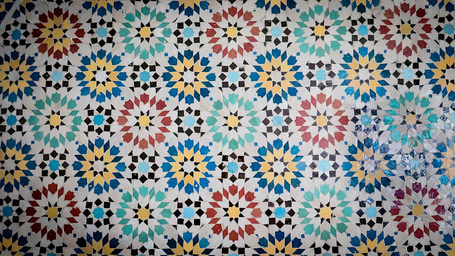 Pattern Wall Decoration, tile, ornaments, textured effect, indoors Free HD Wallpaper
