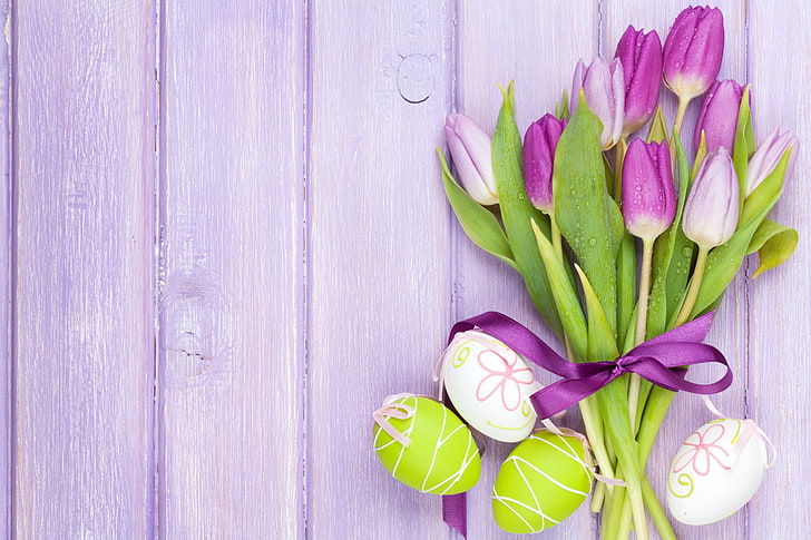 Pink Easter Flowers, flowering plant, high angle view, vegetable, directly above Free HD Wallpaper