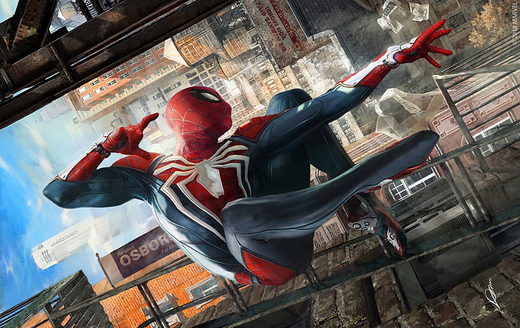 PS4 Spider-Man, hd, artstation, superheroes, spiderman Free HD Wallpaper