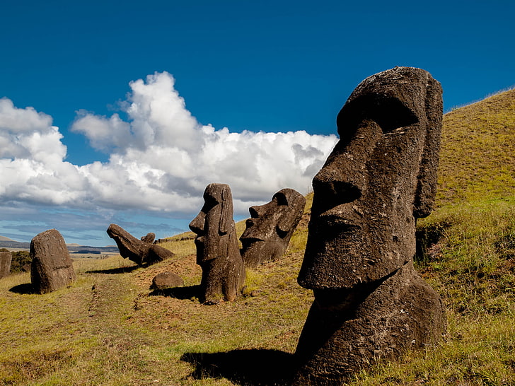 Rapa Nui Culture, old ruin, stonehenge, old, stone  object Free HD Wallpaper