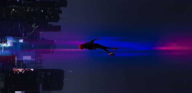 Spider Verse 1366X768, digital art, verse, superheroes, artwork Free HD Wallpaper