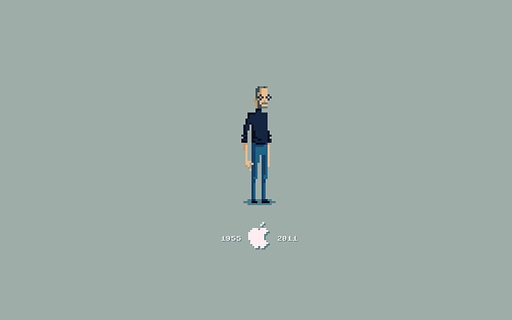 Steve Jobs Sketch, creativity, adult, 8bit, indoors Free HD Wallpaper