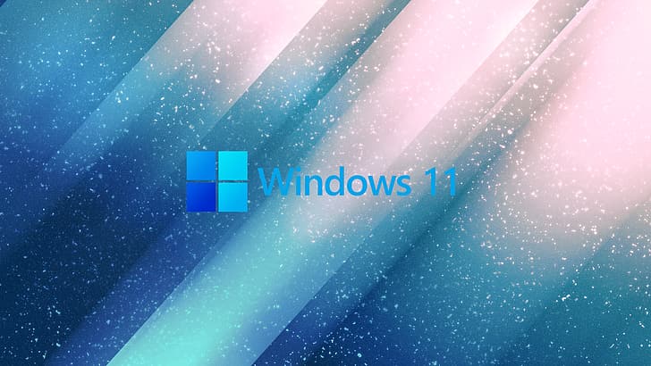 Windows 1.0 Neon, blue, windows 11, windows logo, diagonal lines Free HD Wallpaper