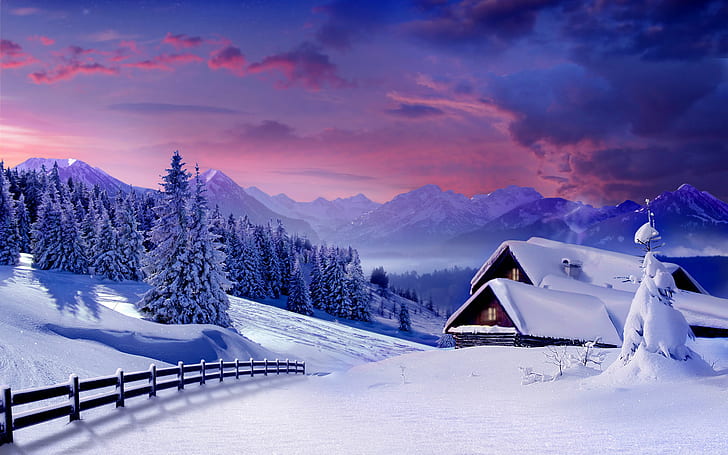 Winter Wonderland Scenes, ice, snow, nature, winter Free HD Wallpaper