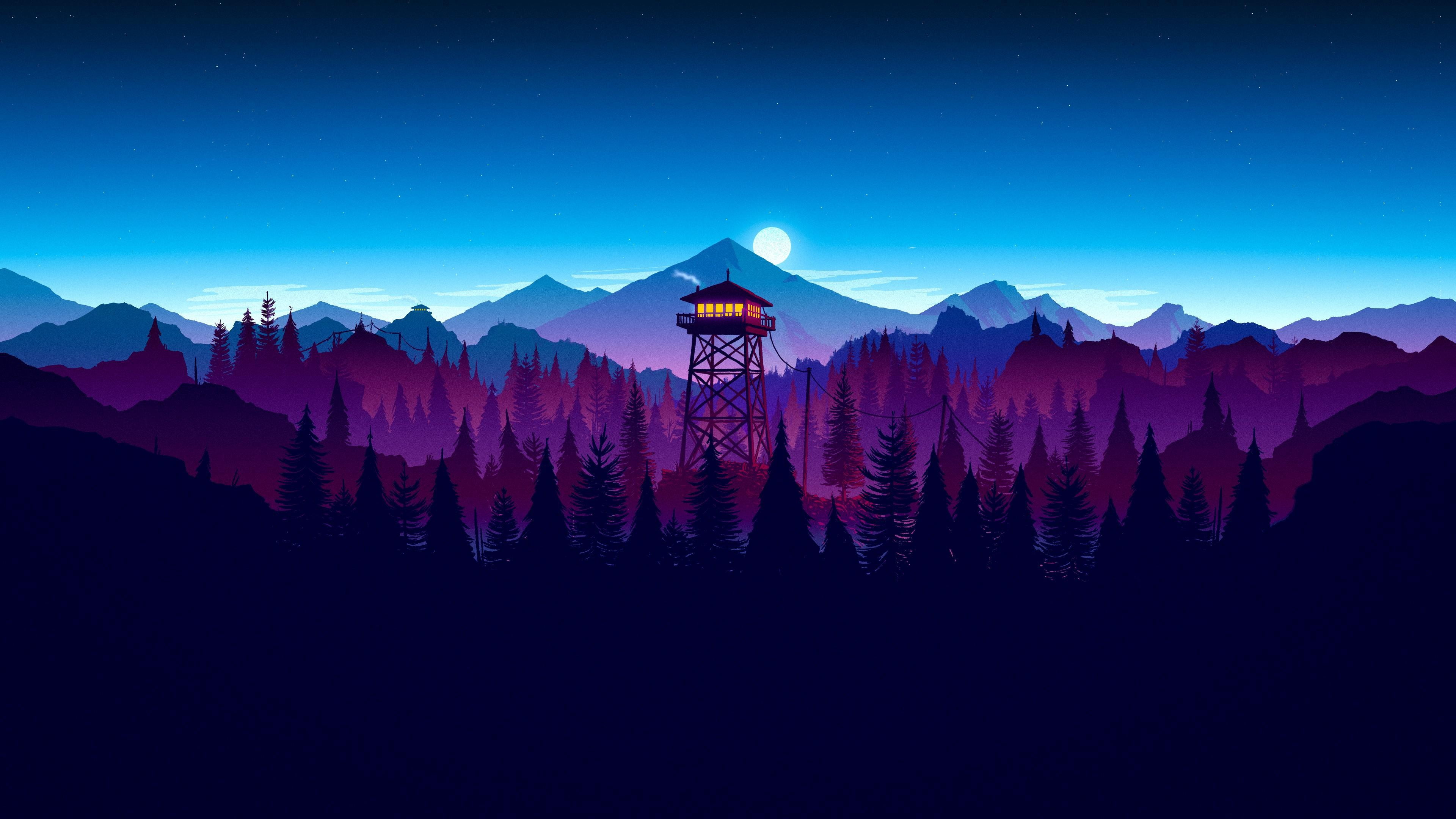 2560X1440 Purple, land, china east asia, firewatch, scenics nature