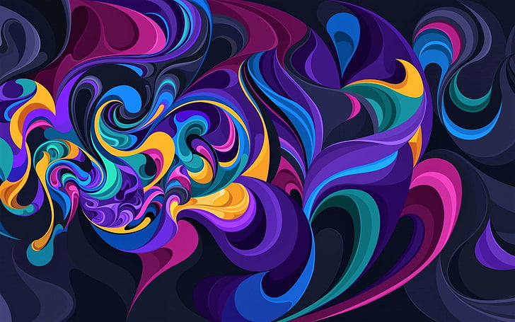 abstract, colors, colorful, swirl Free HD Wallpaper