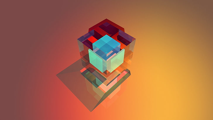 Abstract Geometric, digital art, decoration, indoors, three dimensional