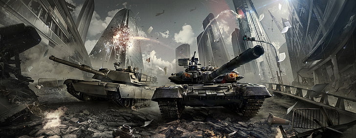 Armored Warfare Tanks, explosive, fighting, aggression, army Free HD Wallpaper