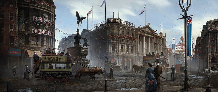 Assassin's Creed Art Syndicate, outdoors, men, history, assassins creed syndicate Free HD Wallpaper