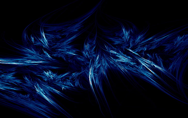 Black Blue Shards, pattern, science, indoors, creativity Free HD Wallpaper