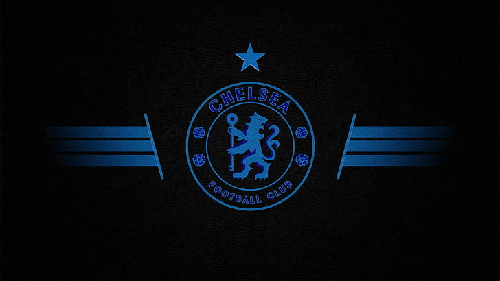 Chelsea FC Blue, indoors, archival, shape, navy blue Free HD Wallpaper