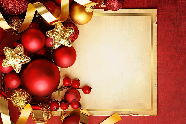 Christmas Decor Border, table, no people, holiday, box Free HD Wallpaper