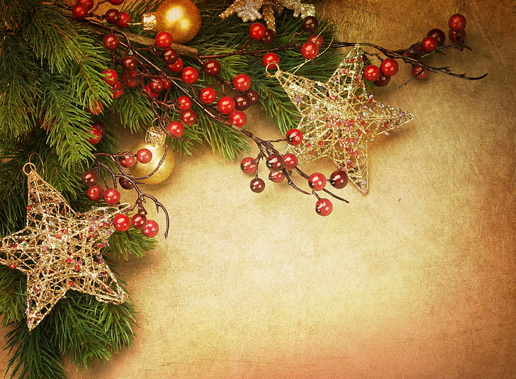 Christmas Santa Claus Painting, pine tree, humor, christmas decoration, wood  material Free HD Wallpaper