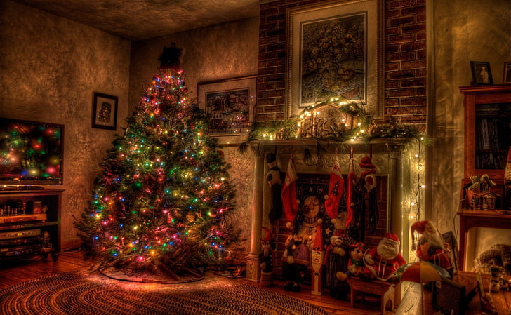 Cozy Christmas HD, gift, night, celebration, christmas