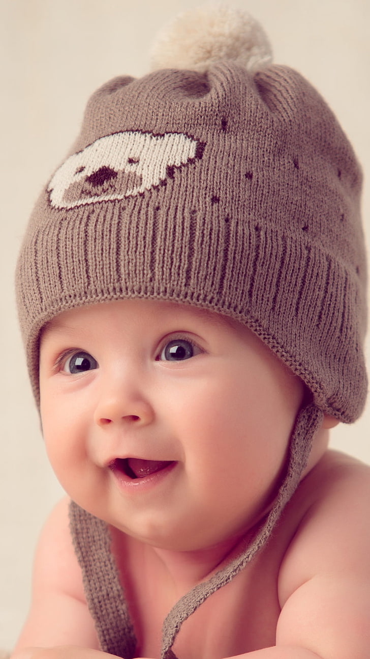 Cute Kids Faces, looking at camera, indoors, hat, young Free HD Wallpaper