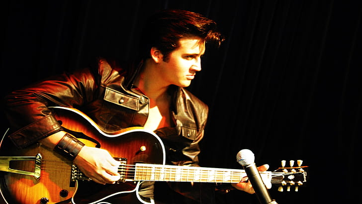 Elvis Movie, presley, guitar, elvis, elvis presley Free HD Wallpaper