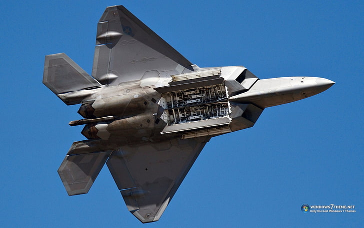 F-22 Raptor Dogfight, aerospace industry, flying, army, f22 raptor Free HD Wallpaper