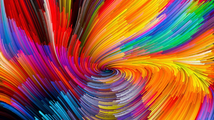 Fajne Tapety HD, abstract, motion, multi colored, flowing Free HD Wallpaper