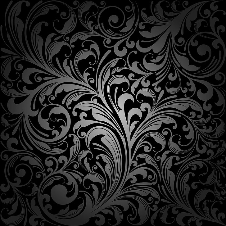 Free Vector Flourish Designs, baroque style, creativity, scroll shape, full frame Free HD Wallpaper